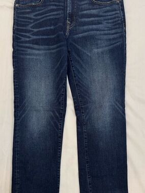 American Eagle Outfitters Dark Blue Straight Leg Jeans